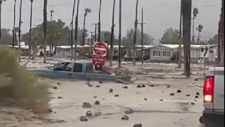 Photo of video | „Nu am văzut niciodată așa ceva”. Furtuna tropicală Hilary face ravagii în California